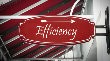 Street Sign to Efficiency