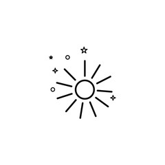 Obraz premium Art & Illustration, sun icon design template