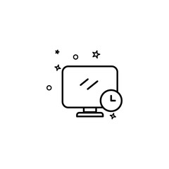 Design template icon is waiting for the process