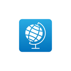 Globe icon vector design illustration. Globe vector illustration for website, mobile, graphic elements, logo, app, UI.
