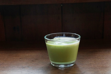 Dessert - Top view  Custard cream - Thai Style                                  