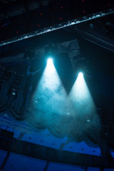 rays of light illuminate the scene