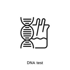 Fototapeta premium dna test icon vector sign symbol
