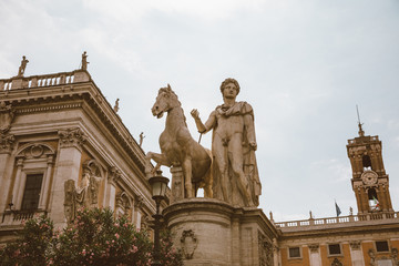 Obraz premium Panoramic view of Capitolium or Capitoline Hill is one of Seven Hills of Rome