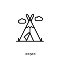tepee icon vector sign symbol © Turgay Gasimli