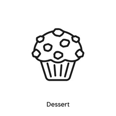 dessert icon vector sign symbol