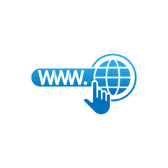 Website icon vector design illustration. Website WWW icon. Website vector flat icon symbol for website, logo, graphic elements, app, UI.