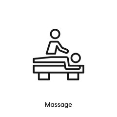 massage icon vector sign symbol