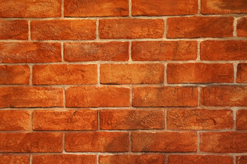 Surface Brown brick wall - texture background 