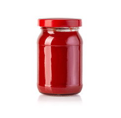 barbecue sauces in glass bottles