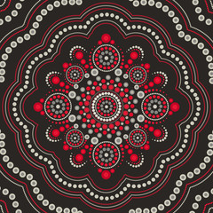 Dot art background - Vector Illustration