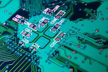 electronic circuit board, toned