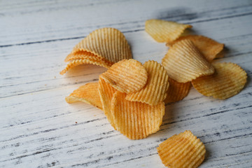 Scattered chips