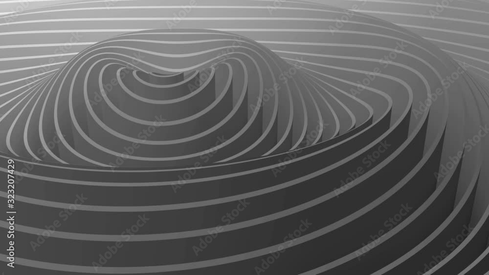 Poster fluctuations of abstract waves, ripples in space from planes. wave motion of rings with an epicenter