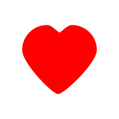 heart love icon. heart symbol, valentine day. romance illustration isolated on white background.