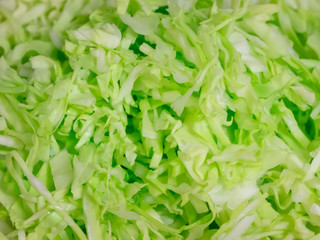 みじん切りした大量のキャベツ