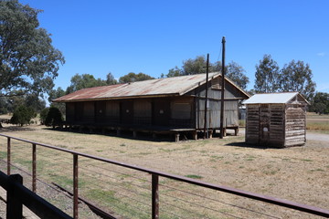 An old shed in a rural area