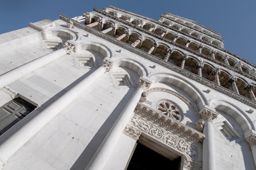 West front of the San Michele church. Lucca, Italy