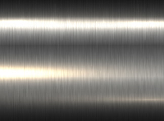 Polished metallic steel texture, vector brushed metal texture