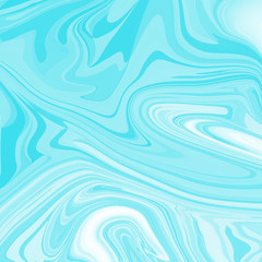 Marbling. Marble texture. Paint splash. fluid design. Abstract colored background. blue and white colored texture. Raster illustration