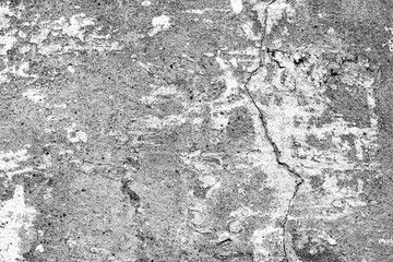 Texture of a concrete wall with cracks and scratches which can be used as a background