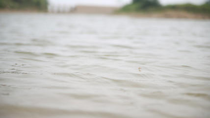 water flowing on river