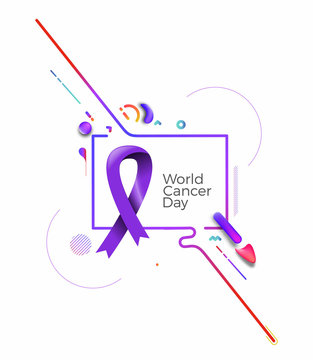Awareness Blue Ribbon. World Prostate Cancer Day concept. Vector Illustration.