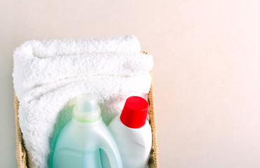 Towels and fabric softener