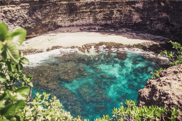 View on broken beach, Nusa Penida ,Indonesia.