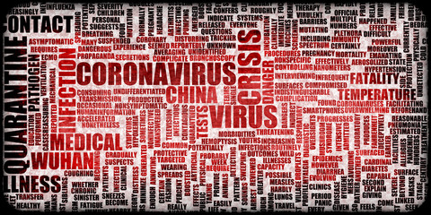 Wuhan Virus Grunge Background