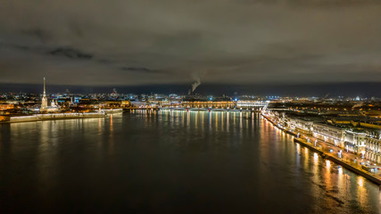 Fototapeta premium Aerial view of Peter and Paul Fortress, St Petersburg, Russia
