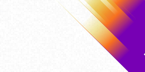 Abstract background orange purple gradient with random square pattern for business banner and corporate