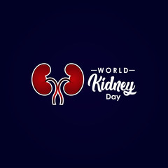 World Kidney Day Vector For Print and Celebrate
