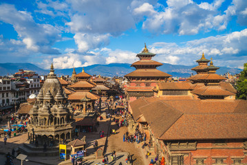 scenery of Patan Durbar Square at Kathmandu, Nepal - obrazy, fototapety, plakaty