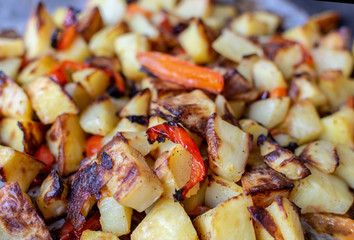 Baked potato and pepperoni donut