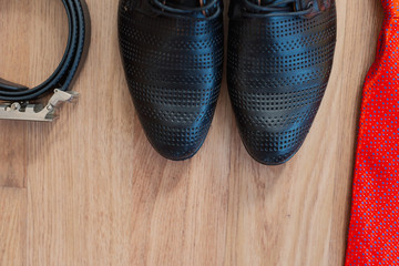 Stylish and beautiful groom accessories for the wedding.