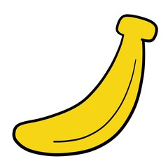 banana isolated on white background