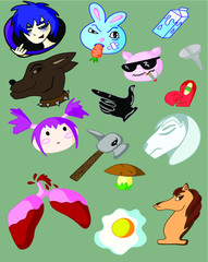 Seth people animals objects funny graphics