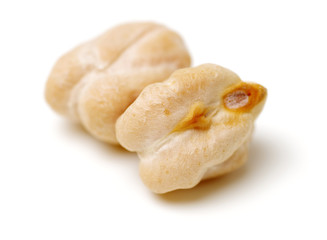 Chickpeas isolated on a white background