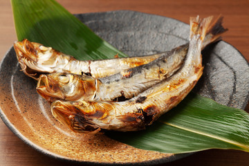 鰯の丸干し焼き
