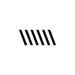 Line stripe shape icon