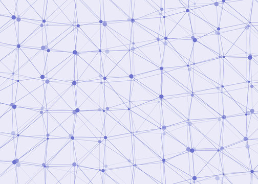 Abstract Low Polygon Mesh Generative Art background illustration