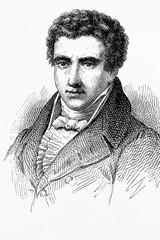 Robert Fulton. American engineer and inventor. 1765-1815. Antique illustration. 1883.