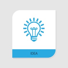 Editable filled Idea icon from Creative Process icons category. Isolated vector Idea sign on white background