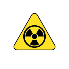 Fototapeta premium Radiation hazard sign symbol. Vector Icon