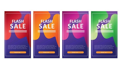 modern background design for flash sale banners, sale banner template, background banners, modern vector design, creative concept, easy to edit and customize