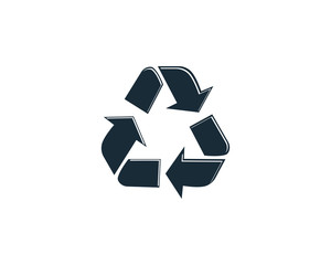 Obraz premium Ecology, Recycle Icon Vector Logo Template Illustration Design