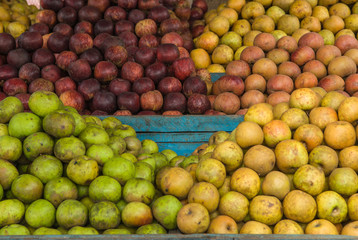 Pommes sur un marché de Fianarantsoa à Madagascar