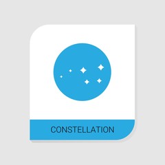 Editable filled constellation icon from Space Exploration icons category. Isolated vector constellation sign on white background