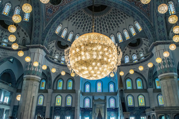 Interior Kocatepe Mosque in Ankara Turkey